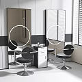 Comfortable Black Leather Massage Chair With Ergonomic Design And Silver Frame For Home Use