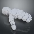 Detailed Game Movie Character Mechanical Arm 3D Model with Mechanical Joints