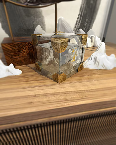 New Chinese Style Wine Bottle 3d model New Chinese Style Wine Bottle 3d model