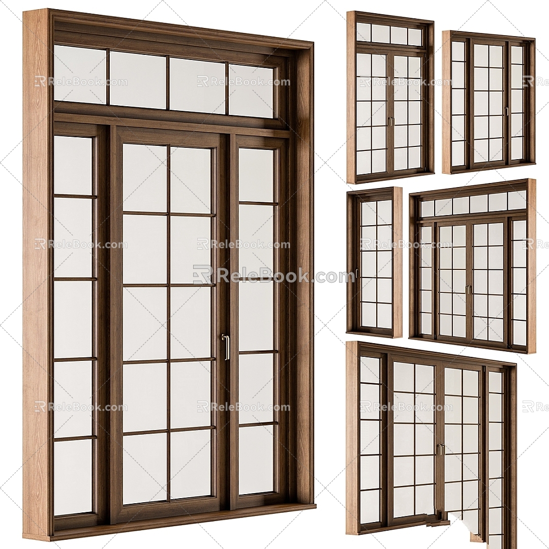 Vintage Other Window Balcony Door Architect Cornice 3d model