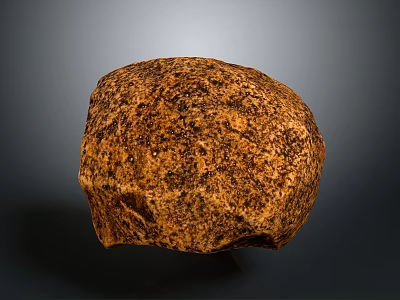 Natural Brown Stone with Rough Natural Texture for Interior Decorative Projects Use 3d model