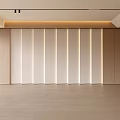 Modern Living Room Interior Design With Wooden Panels And Light Tones