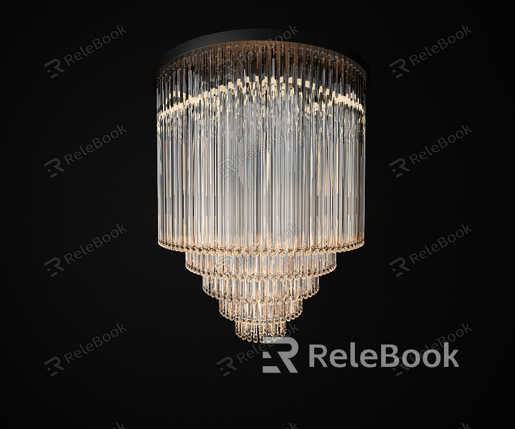 Modern crystal lamp model