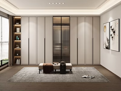 New Chinese wardrobe 3d model