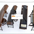 Traditional Guzheng Musical Instruments and Art Supplies with Various Styles and Wooden Structures