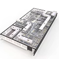 Industrial Equipment Engineering Model With Transparent Internal Mechanical Structure And Precision Parts