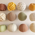 Stylish Ottoman Poufs with Various Colors and Different Textured Designs for Home Decor