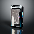 Sleek Modern Commercial Equipment With Vertical Design Transparent Panel And Control Interface
