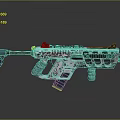 High Performance Modern Tactical Assault Rifle With Modular Grip Magazine And Stock Design