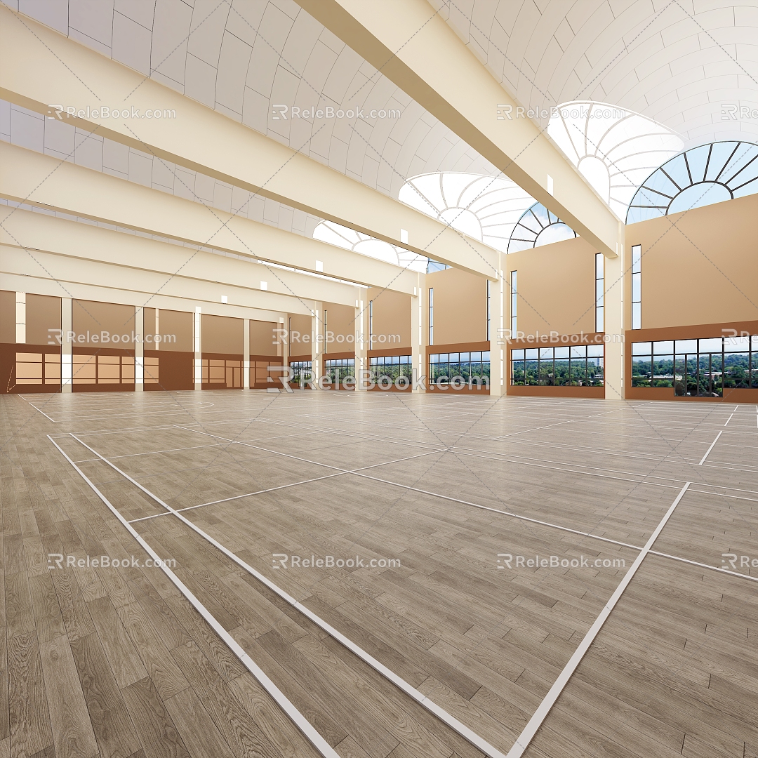 modern gymnasium 3d model