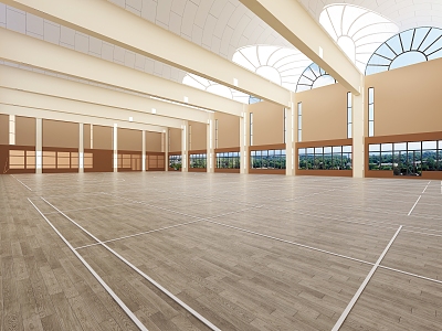 modern gymnasium 3d model