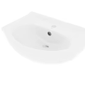 Modern White Ceramic Wash Basin With Sleek Design And Countertop Mount
