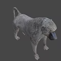 Lifelike 3D Baboon Model Standing With Realistic Fur In Natural Background