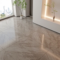 Light Luxury Floor Tile Bright Tile Grey Floor Tile Marble Floor Tile Warm Grey Floor Tile Large Plate Tile 3d model