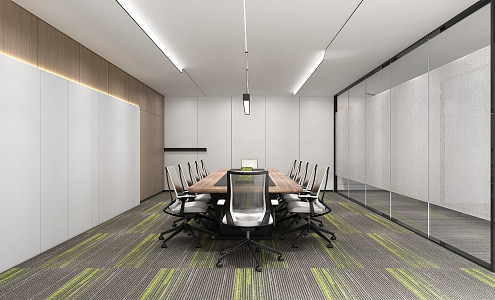 Modern Conference Room Conference Table and Chair Office Chair Conference Table 3d model