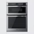 Whirlpool Built In Double Wall Ovens With Stainless Steel And Glass Doors