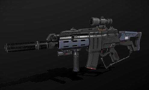 The MK19 Rifle 3d model