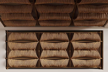 Rattan ceiling 3d model