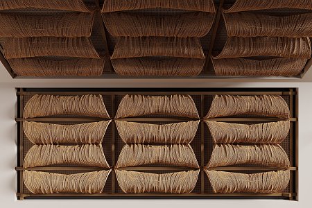 Rattan ceiling 3d model