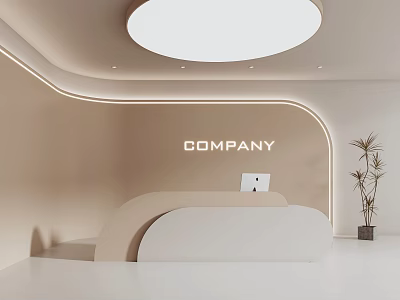 Front Desk Reception Desk Company Front Desk 3d model
