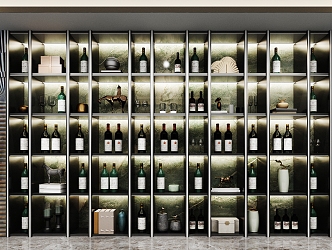 New Chinese Wine Cabinet 3d model