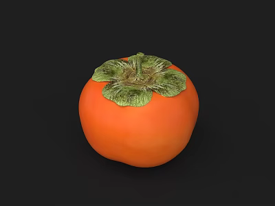 Persimmon Simulation Persimmon Ornaments 3d model