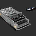 Vintage Cassette Tape Recorder With Classic Design And Audio Cassette