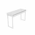 Modern White And Gray Console Table With Drawers Sleek Design And Metal Frame 3d model