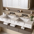 Modern Bathroom Cabinet Bathroom Basin Bathroom Ornaments 3d model