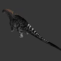 Game and Movie Dinosaur Character with Scaly Skin Spiked Back and Detailed Head