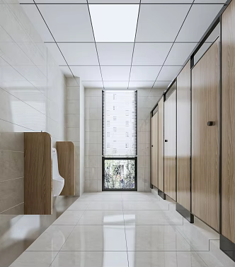 Public toilet Modern toilet 3d model