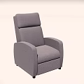 Gray Single Seater Sofa Modern Upholstered Design With Comfortable Armrests And Backrest 3d model