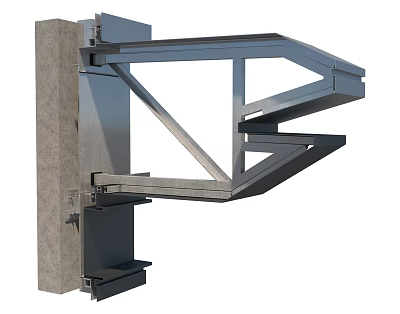 Sturdy Metal Hardware Tool Structural Bracket for Industrial Support Applications 3d model