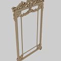 Ornate Golden Mirror with Intricate Carved Frame and Classical Design for Elegant Home Decor
