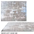 Modern Square Rug With Gray White Blue Abstract Textured Design For Interior Decor