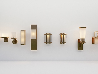 New Chinese Wall Lamp 3d model