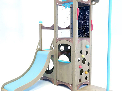 Modern slide children'slide play equipment model