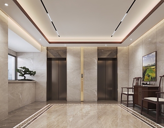 New Chinese Elevator 3d model