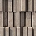 Modern Background Wall With Light Brown Textured Bricks Neatly Arranged In Interlaced Pattern 3d model