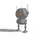luminous robot 3d model