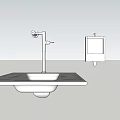 Modern White Ceramic Urinal Design For Contemporary Bathroom Interior With Wall Mounted Fixture