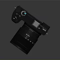 Sony Alpha Mirrorless Camera With Black Body And Detachable Lens 3d model
