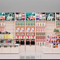 Colorful Retail Store Interior With Shelves Of Teddy Bears Cosmetics And Decorative Items