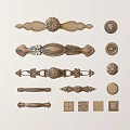 Decorative Door Handles with Various Intricate Designs and Antique Styles for Home Decor