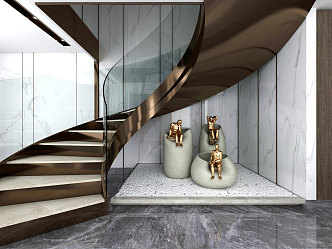 Modern Staircase 3d model