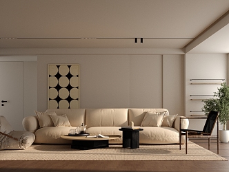 modern living room 3d model