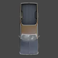 Classic Black and Brown Pickup Truck with Convertible Top and Vintage Design