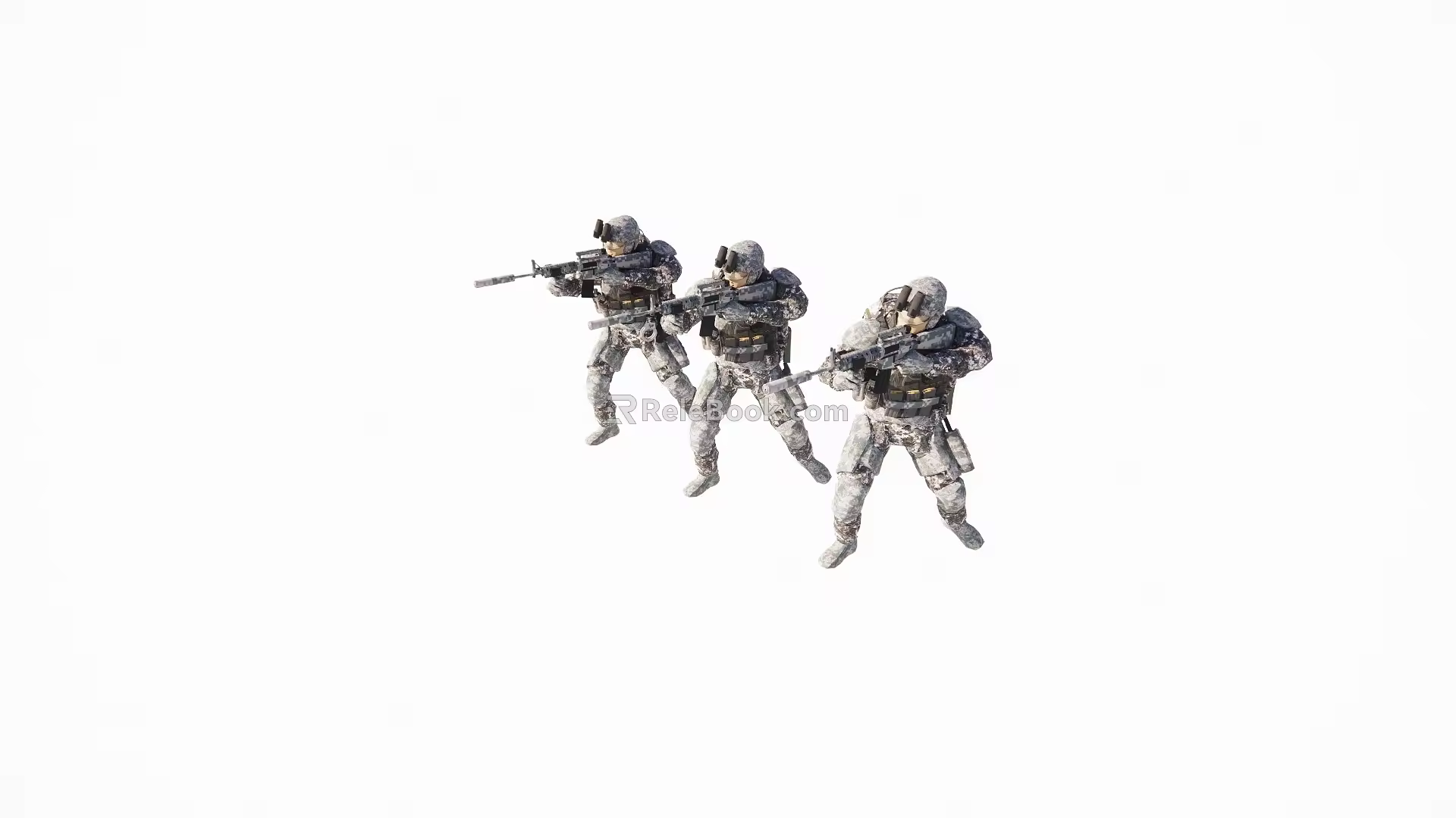 Game Soldier 3d model