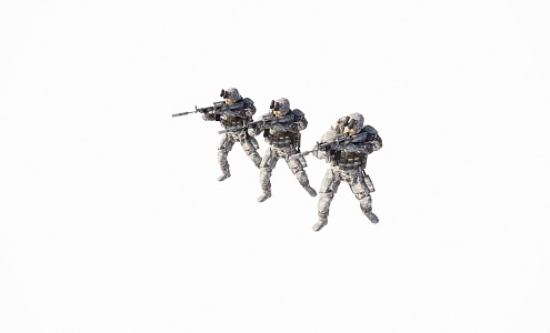 Game Soldier 3d model