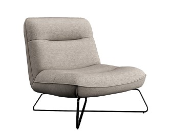 Fabric leisure chair 3d model